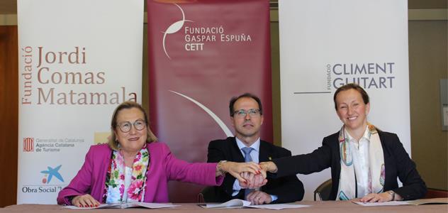 Les Fundacions Jordi Comas, Gaspar Espuña-CETT i Climent Guitart acorden impulsar projectes conjunts
